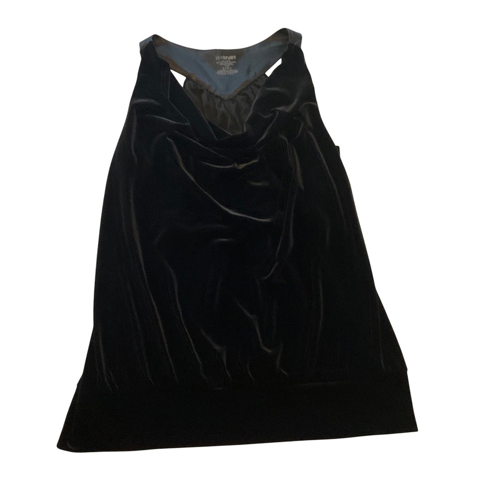 Lane Bryant‎ Black Velvet Cowl Neck Sleeveless Top Plus Size 14/16
